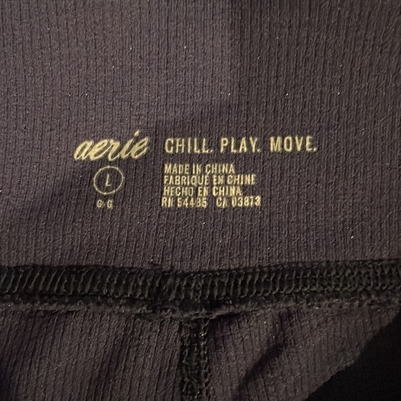 Aerie Purple Sparkly Leggings Large - Picture 7 of 8
